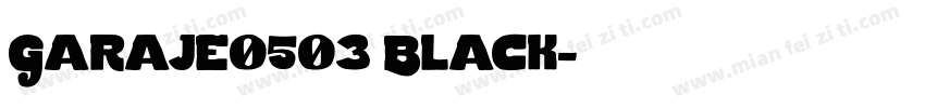 Garaje0503 Black字体转换